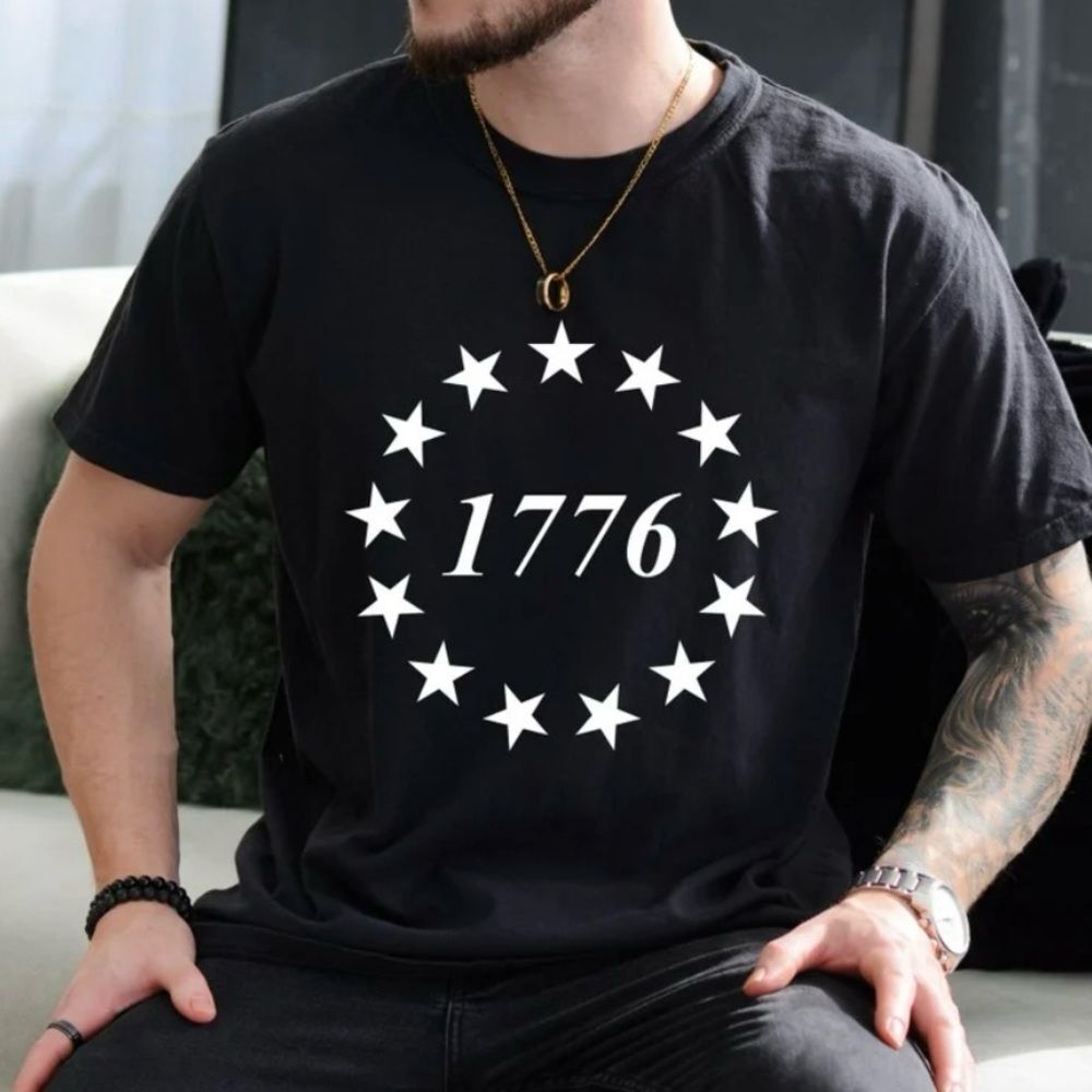 Men’s Black 1776 Short Sleeve Shirt 4XL